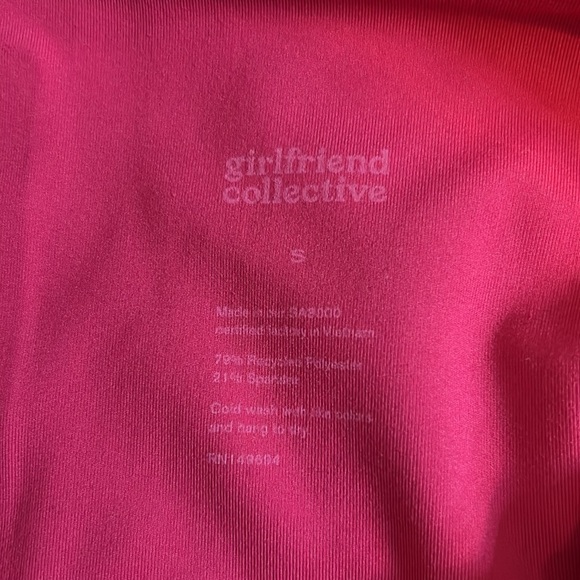 NWOT Girlfriend collective hot pink high rise compressive leggings SIZE SMALL - Picture 3 of 5
